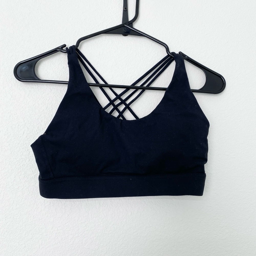 Elegant Black Strappy Bra